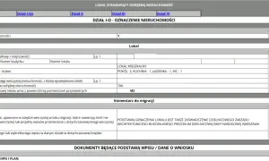 Darmowy wgląd do księgi wieczystej: dane lokalu mieszkalnego, opis, powierzchnia, komentarz do migracji.