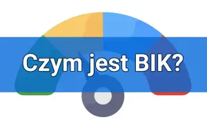 Kolorowy wskaźnik z napisem "Czym jest BIK?". Dowiedz się, jak BIK wpływa na Twoją zdolność kredytową.