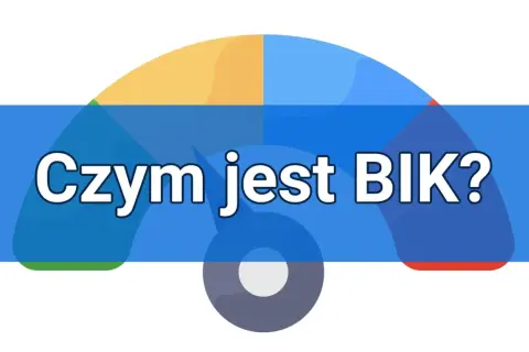 Kolorowy wskaźnik z napisem "Czym jest BIK?". Dowiedz się, jak BIK wpływa na Twoją zdolność kredytową.