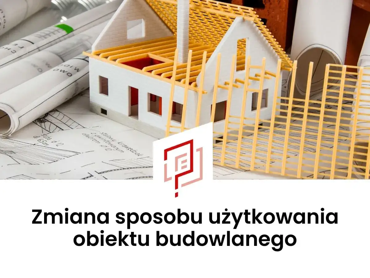 Model domu na planach budowlanych. Zmiana sposobu użytkowania obiektu budowlanego może wiązać się z karą.