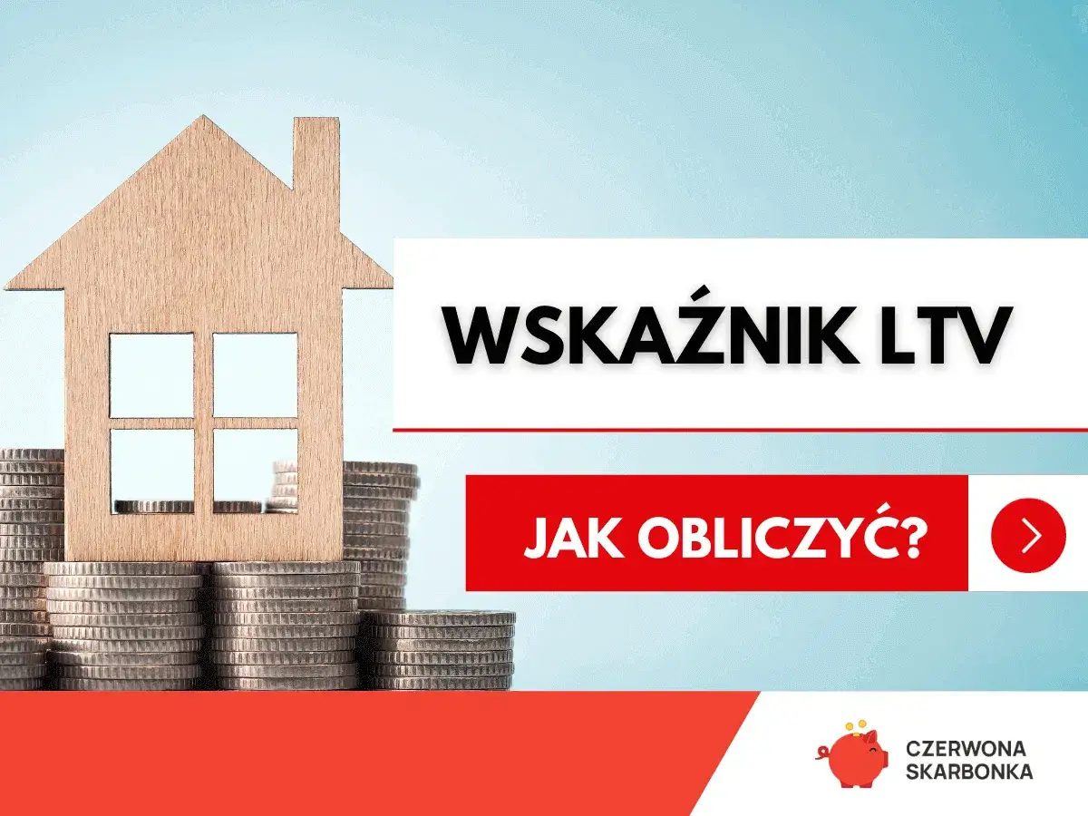 Drewniany domek na stosach monet symbolizuje ltv kredyt. Dowiedz się, jak obliczyć wskaźnik LTV.