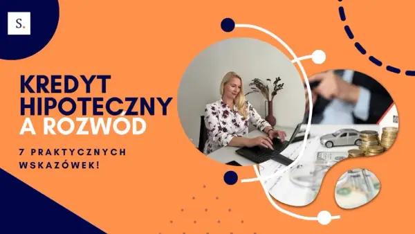 Kredyt hipoteczny a rozwód: praktyczne wskazówki. Kobieta pracuje przy laptopie, obok monety, model domu i samochodu.